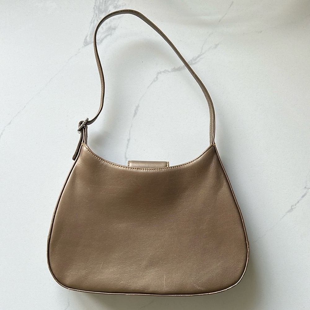 Coach Vintage Pearlized Haptics Hobo Napa Leather Handbag 6168 Gold